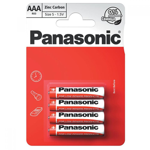 Элемент питания Panasonic Zinc Carbon AAA LR03