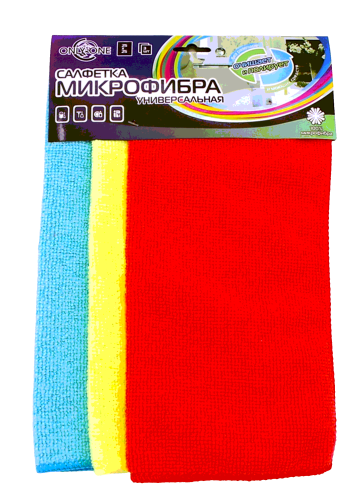 Салфетка из микрофибры 25х25 3шт уп SY-32 20752