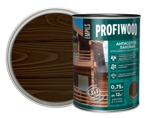 Антисептик Profiwood лаковый,тонирующий,атмосферостойкий,алкидный Палисандр 0,7кг 67029