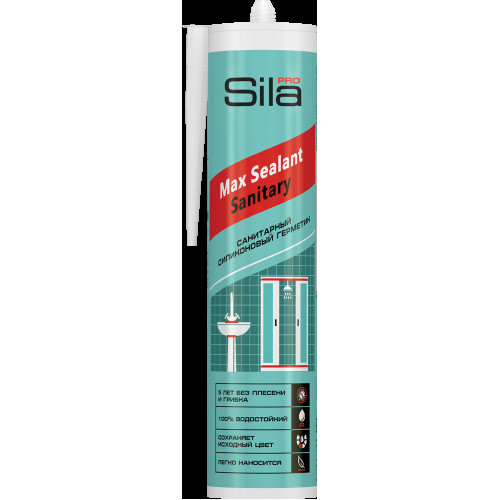 Герметик силиконовый Sealant Sila PRO Max универсальный 280мл белый