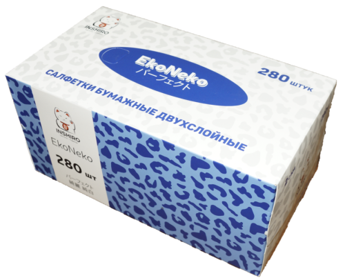Салфетки бумажные INSHIRO 2х слойные 280 шт
