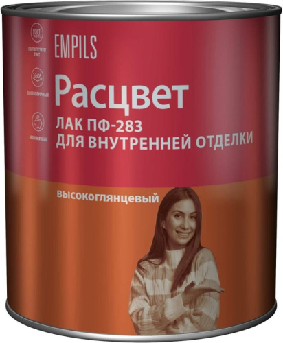 Лак Расцвет двнутренней отделки алкидный высокоглянцевый 2,4кг 6420