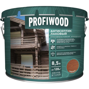 Антисептик Profiwood тонирующий,атмосферостойкий,алкидный Красное дерево 8кг 3896