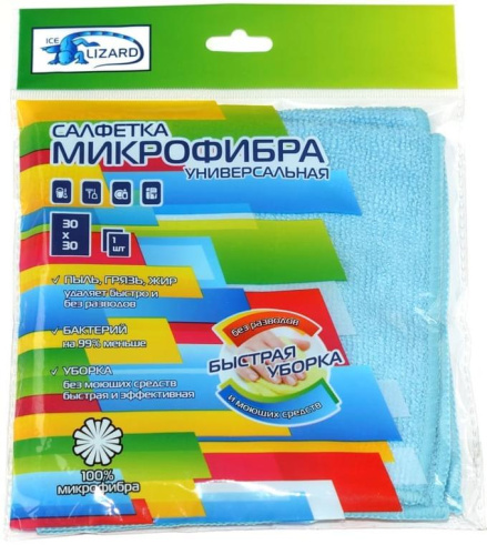 Салфетка из микрофибры универсальная 30х30 1шт уп  SY-27 17629
