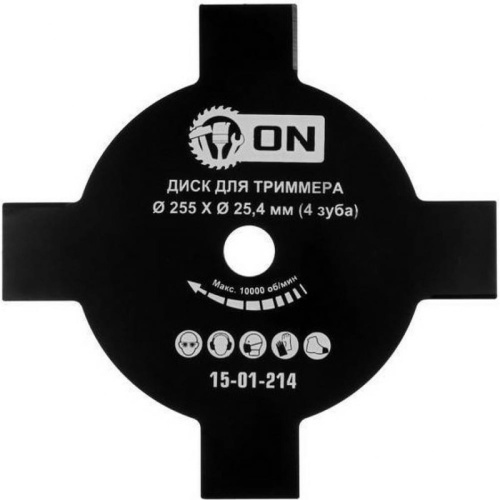 ON Диск для триммера 4 зуба (255х25,4) 1501214