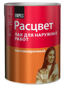 Лак Расцвет для наружных работ алкидный высокопрочный 1,9кг 6429