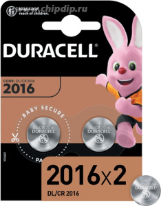Элемент питания Duracell СR2016