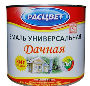 Эмаль Расцвет Дачная ПФ115 спелая вишня (красная) 1,9кг 10972
