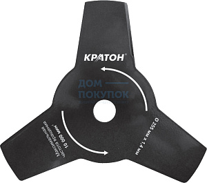 Нож режущий к бензотриммеру Кратон 255мм 31903011
