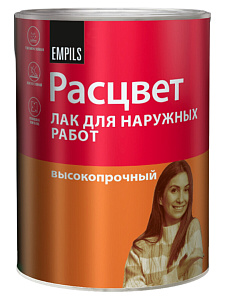 Лак Расцвет для наружных работ алкидный высокопрочный 1,9кг 6429