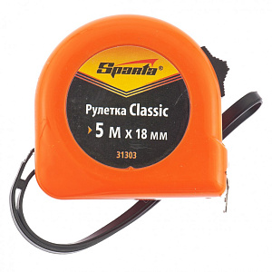 Рулетка 5м18мм Classic,пластиковый корпус